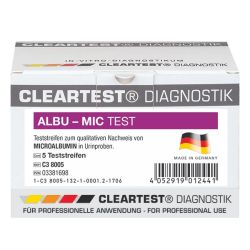 Cleartest Albu-Mic microalbumine test -  5 stuks (geseald)