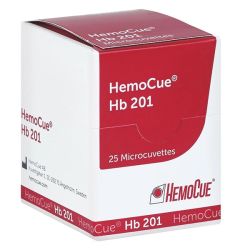 HemoCue Hb 201 microcuvetten, los verpakt (4 x 25 testen)