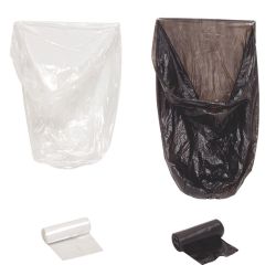 HDPE vuilniszakken grijs - 30 liter - rol met 50 zakken