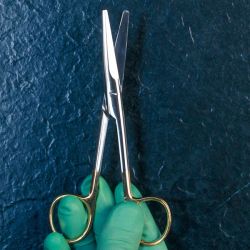 Chirurgische schaar Mayo Gebogen, met Widia staal - 16,5 cm