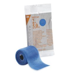 Soft Cast elastisch steunverband 3M 10,1 cm x 3,6 m  -  blauw - 10 stuks