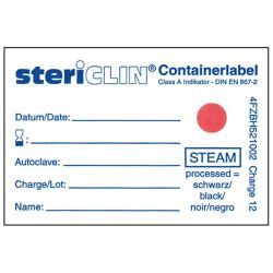 Container labels met stoom indicator 67 x 40 mm met grip zelfklevend - 1000 stuks