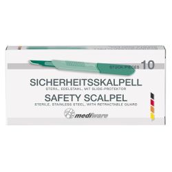 Mediware Wegwerp Veiligheidsscalpel -Steriel Fig.15  - 10 St