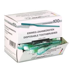 Wegwerp tandenborstels zonder Tandpasta 100 St