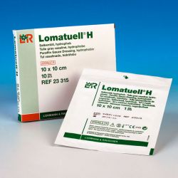 Lomatuell H zalfgaas Lohmann & Rauscher 5 x 5 cm  -  10 stuks