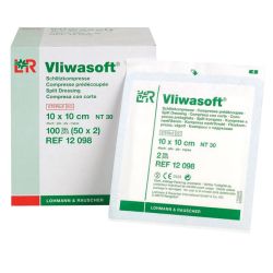 Vliwasoft® Kompressen met split Lohmann & Rauscher 7,5 x 7,5 cm  -  50 x 2 stuks