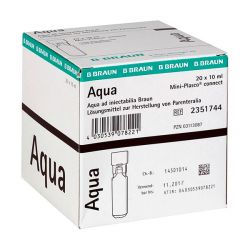 Aqua ad iniectabilia Mini-Plasco® verbinden - B.Braun 10 ml, Mini-Plasco® sluiten