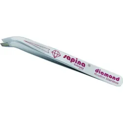 Pincet diamant gebogen 10 cm 