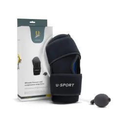 Ultimate Recover cold compression wrap Knee Zwart 