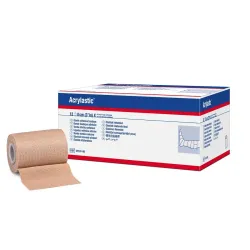 Acrylastic 10 cm x 4,5 meter - 12 stuks doos Huidskleur 