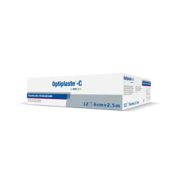 Optiplast- C 6 cm x 2,5 meter - doos 12 stuks Wit 