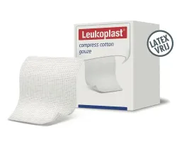 Leukoplast Cotton  Gaaskompres 5x5cm ster. 75x1stuk 
