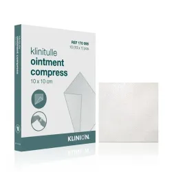 Klinitulle 10x10cm.10st.(KL-K) Wit 