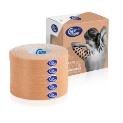 CureTape Beige 500 x 1 cm x 5 stuks (1 doosje) Beige 