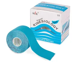 Nasara Kinesio Tape 5 cm x 5 m blauw Blauw 