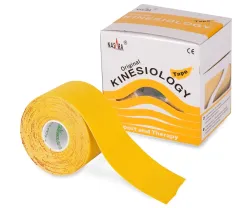 Nasara Kinesio Tape 5 cm x 5 m geel Geel 