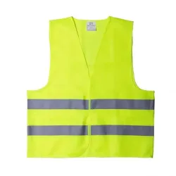 Veiligheidsvest   reflectie en opdruk BH V geel 