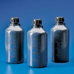 Flessen met smalle hals donkergrijs 250 ml | 60 mm | 137 mm