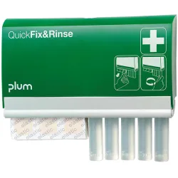 Plum QuickFix & Afspoelautomaat QuickFix & Spoeldispenser met 1 x 45 pleistersen 1 x 5 oogspoelampullen van elk 20 ml Plum QuickFix & Afspoelautomaat QuickFix & Spoeldispenser met 1 x 45 pleistersen 1 x 5 oogspoelampullen van elk 20 ml