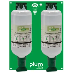 Plum Oogdouche Oogdouche Maxi Oogspoelwandstation met 2 x 1000 ml oogspoeloplossing