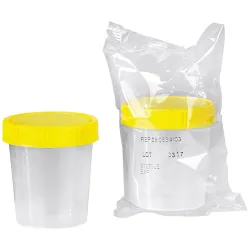 Urinebeker met steriele schroefdop 125 ml