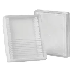 Opbergdoos voor 25 objectglaasjes 89 x 33 x 103 mm