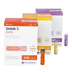 Unistik 3 veiligheidslancetten Unistik 3 Extra, indringdiepte: 2,0 mm | 21 G