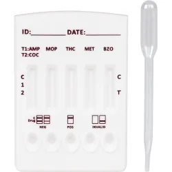 Cleartest Multi Drug Drugstest 6-slot cassettes Praktisch pakketMultiresistente geneesmiddelen (met MTD) Cleartest Multi Drug Drugstest 6-slot cassettes Praktisch pakketMultiresistente geneesmiddelen (met MTD)