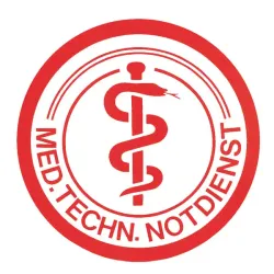 Folie bord " Med.-techn.-Notdienst" Bordje "Medische nooddienst