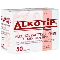 Alkotip Alcohol wattenstaafjes met grote wattenkop Ø 10 x 100 mm