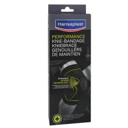 Hansaplast Sport kniebandage BDF L | 42,5 - 48,5 cm boven de knie / 35,0 - 41,0 cm onder de knie | groen