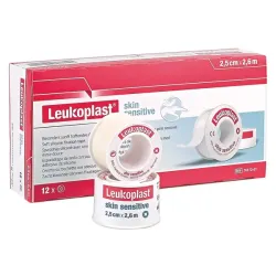 Leukoplast Skin Sensitive BSN Zonder beschermring | 2,50 cm x 2,60 m