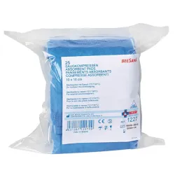 BEESANA Absorberende pads niet-steriel in een polyzak | 10 x 10 cm