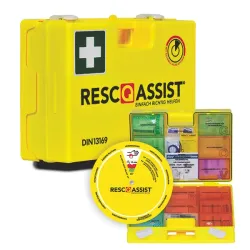 Resc-Q-Assist Q100
Eerstehulpkoffer volgens DIN 13169 Vervangende vulling volgens DIN 13169 | | Resc-Q-Assist Q100
Eerstehulpkoffer volgens DIN 13169 Vervangende vulling volgens DIN 13169 | |