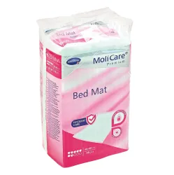MoliCare Premium Beddenmat Hartmann 7 druppels, roze | 60 x 60 cm | 19.40.05.4075