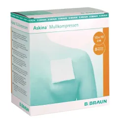 Askina Gaaskompressen B.Braun 8-weg, niet-steriel | 10 x 10 cm
