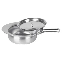 Bedpan - Roestvrijstalen bedpan met deksel Zware kwaliteit, mat geborsteld | 300 x 85 mm Bedpan - Roestvrijstalen bedpan met deksel Zware kwaliteit, mat geborsteld | 300 x 85 mm