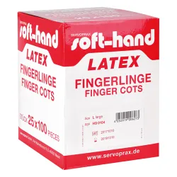 Soft-Hand Latex Vingercondooms - 2 - klein