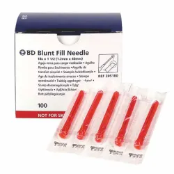 BD Blunt Fill Veiligheidsafzuigcanules met 5 µm filter | 18 G x 1 1/2" | 40 mm | 1,2 mm | lila