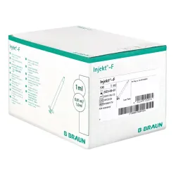 Injekt-F Injectiespuiten voor fijne dosering B.Braun Injekt-F Solo, 1 ml, zonder canule, 2-delig Injekt-F Injectiespuiten voor fijne dosering B.Braun Injekt-F Solo, 1 ml, zonder canule, 2-delig