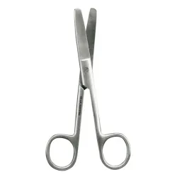 Chirurgische Schaar gebogen, stomp - stomp 14,5 cm