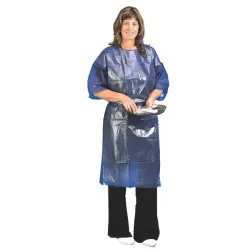 Mediware Wegwerp bezoekersjas PP blauw blauw | 120 cm