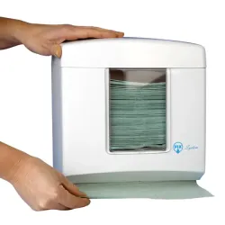 Plastic handdoekdispenser 250 x 255 x 120 mm (H/W/D/W)