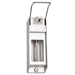 Zeep- en ontsmettingsdispenser van aluminium, 1000 ml Zeep- en ontsmettingsdispenser, 1000 ml Zeep- en ontsmettingsdispenser van aluminium, 1000 ml Zeep- en ontsmettingsdispenser, 1000 ml