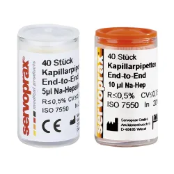 servoprax Vervangende haarvaten 5 µl, voor meting van Ery en Hb