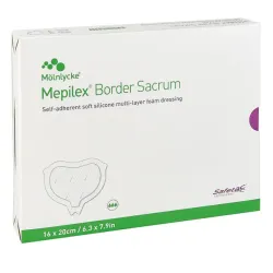 Mepilex Border Sacrum Mölnlycke 22 x 25 cm