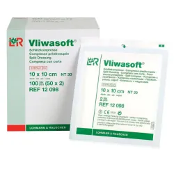 Vliwasoft Lohmann & Rauscher spleetkompressen 7,5 x 7,5 cm