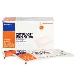 Cutiplast Plus steriliseren Smith & Nephew 7 x 5 cm (4 x 2,5 cm verband)