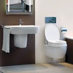 Relaxon B-protect Verhoogde toiletzitting met deksel Relaxon B-protect Verhoogde toiletbril | wit | 33.40.01.0070