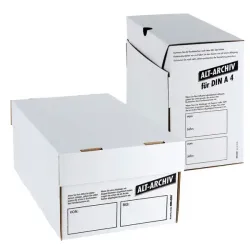 MED ORG oud archiefsysteem en archief Oud archiefkarton voor DIN A4, wit met omslag | 153 x 322 x 255 mm MED ORG oud archiefsysteem en archief Oud archiefkarton voor DIN A4, wit met omslag | 153 x 322 x 255 mm